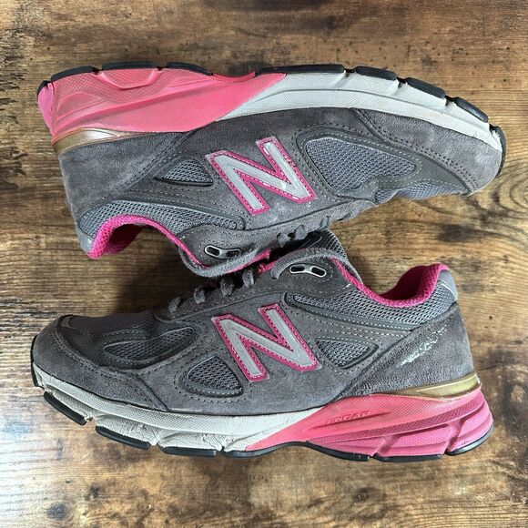 Size 9.5/10 - New Balance 990v4 Gray Pink White W990GP4 Women s USED *READ DESC* - Picture 4 of 6
